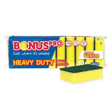 Bonus Pro BONUSPRO Heavy Duty HoReCa mosogatószivacs 10dbłcsg