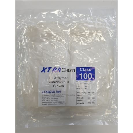XTRA Clean vinyl egyszerhasználatos eldobható kesztyű